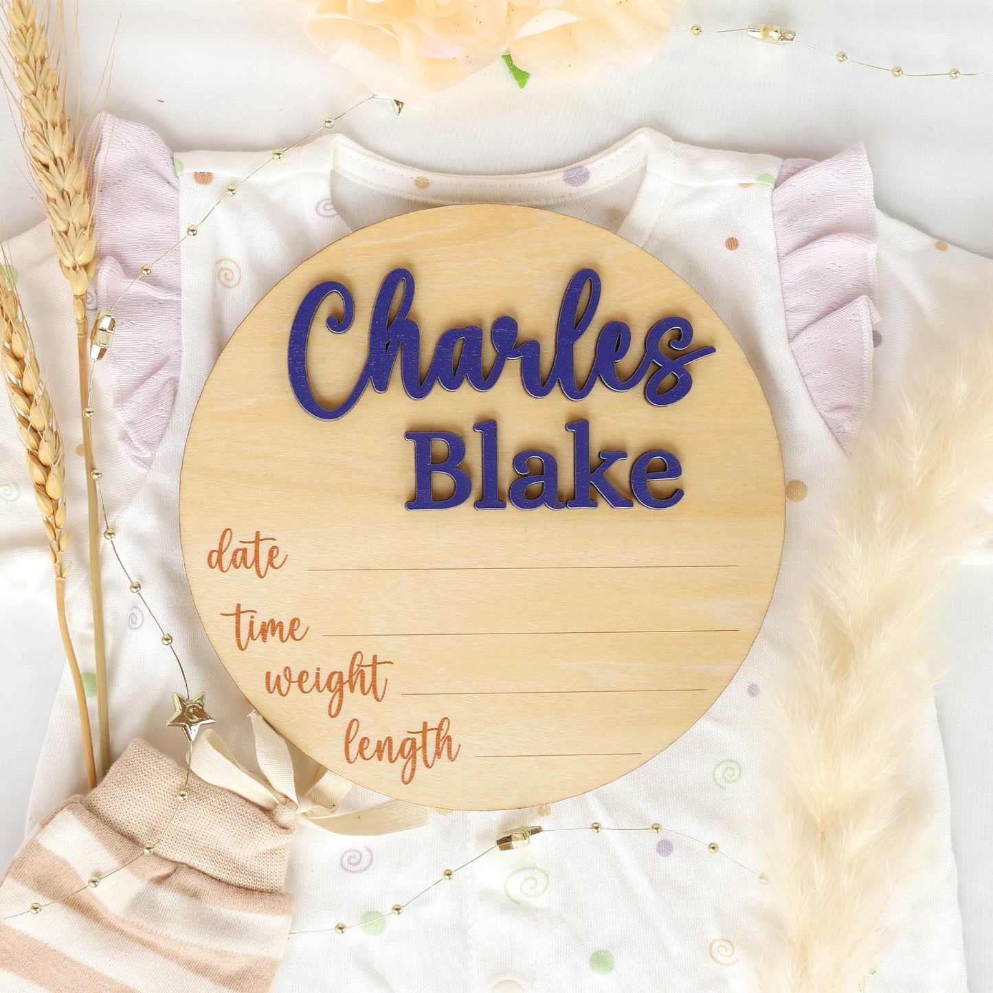 Baby Milestone Cards Personalized Monthly Milestone Baby Name Sign Baby Announcement Sign for Hospital Baby Gift Baby Shower Gift