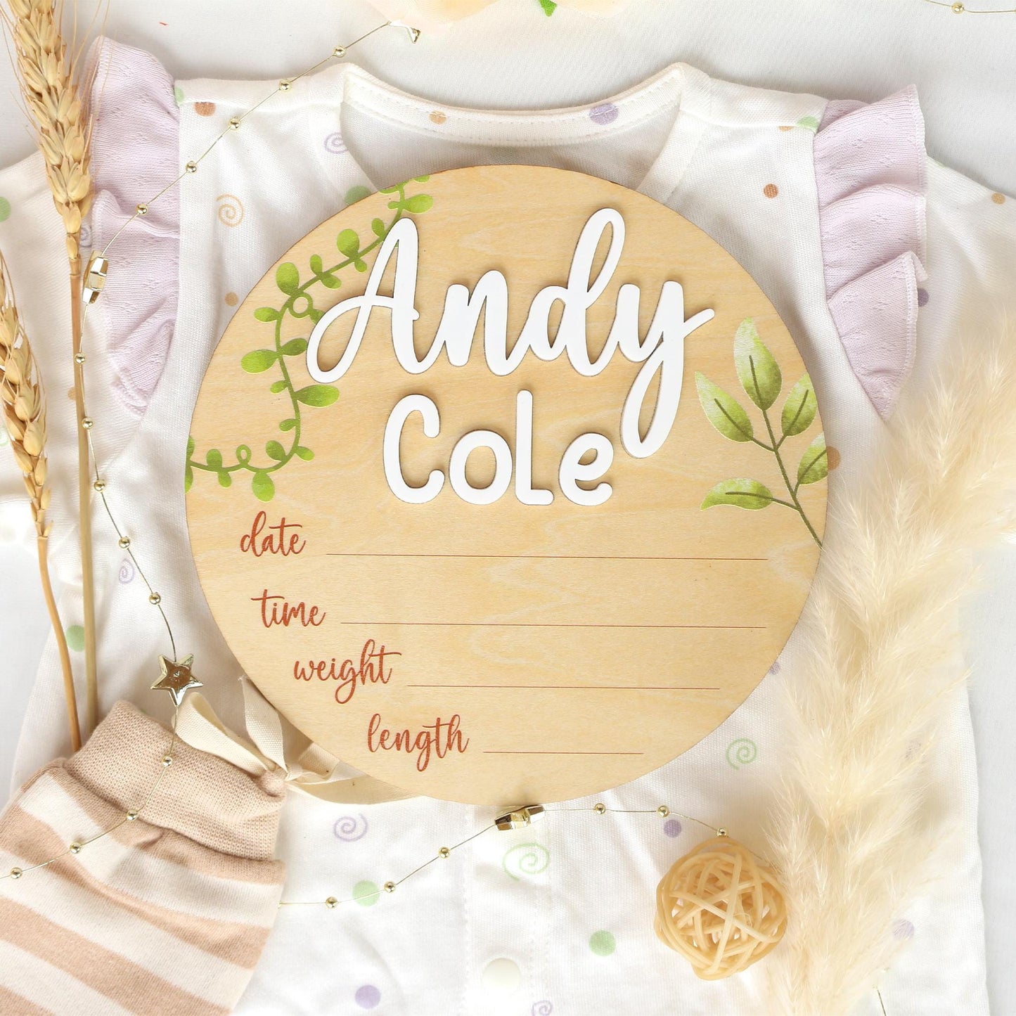 Safari Animals Baby Milestone Cards: Monthly Photo Signs