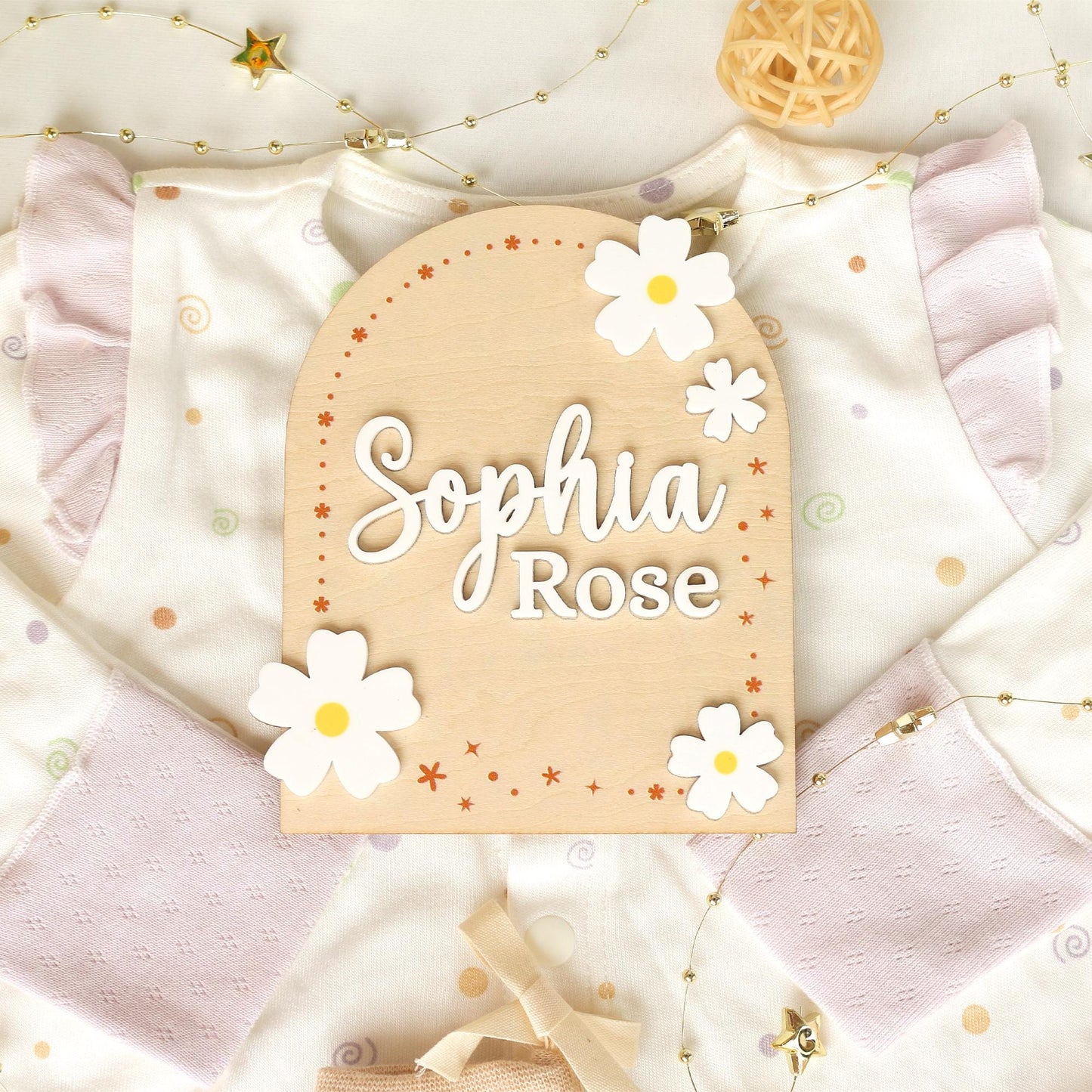 Baby Girl Monthly Milestone Sign: Flower Theme, Photo Prop