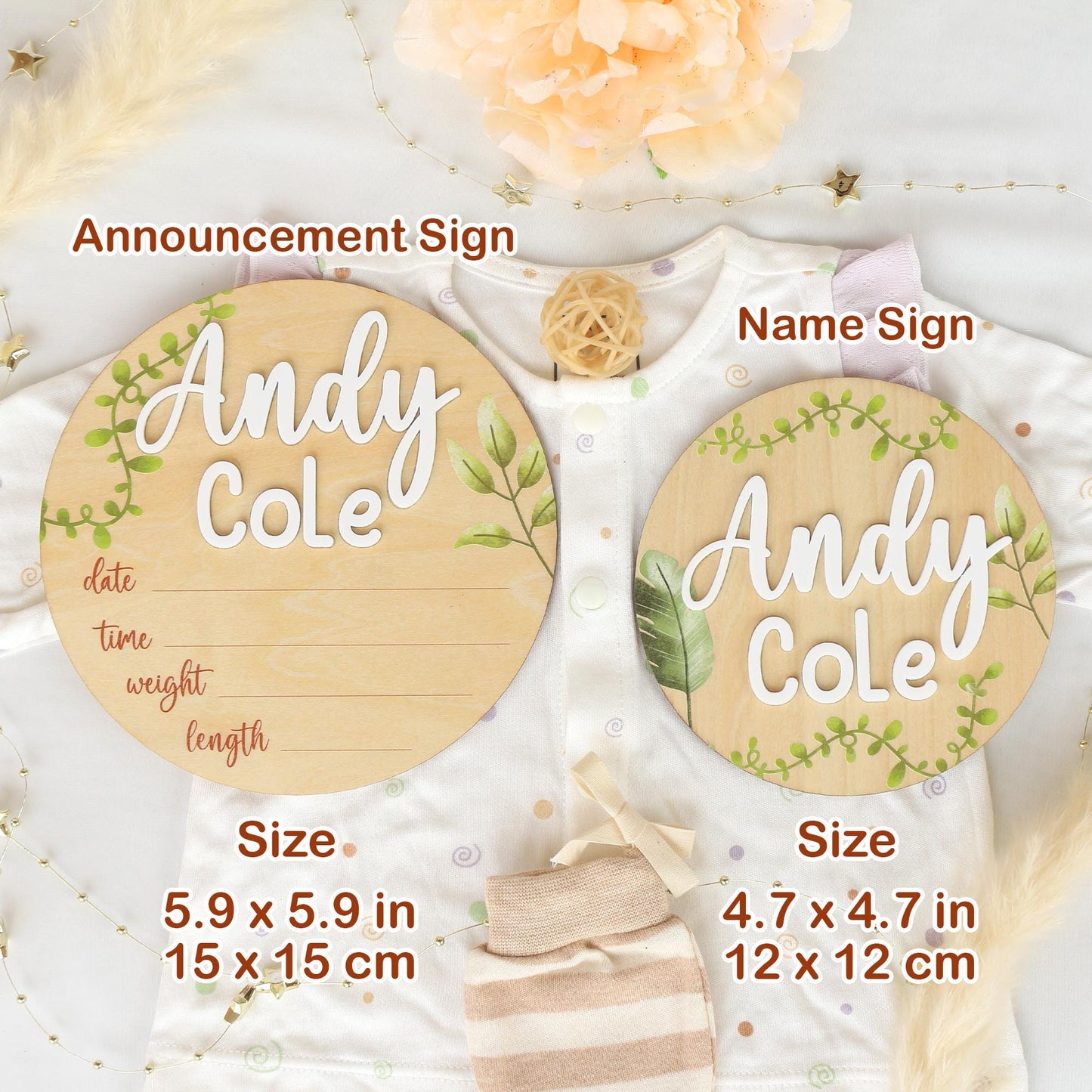 Safari Animals Baby Milestone Cards: Monthly Photo Signs