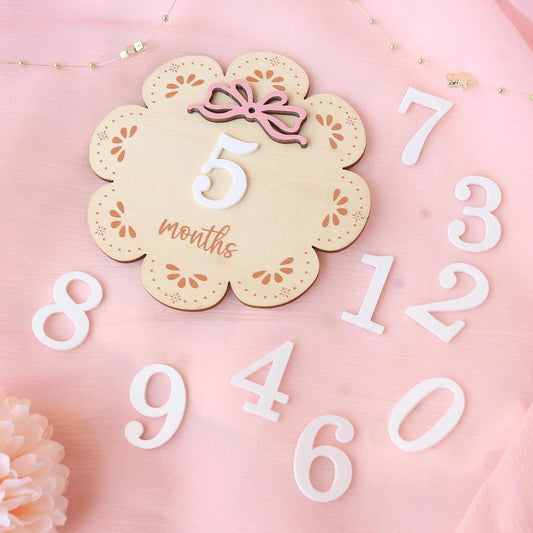 Baby Monthly Milestone Baby Girl Name Sign Baby Girl Announcement Sign for Hospital Baby Photo Signs Baby Gift Baby Shower Gift