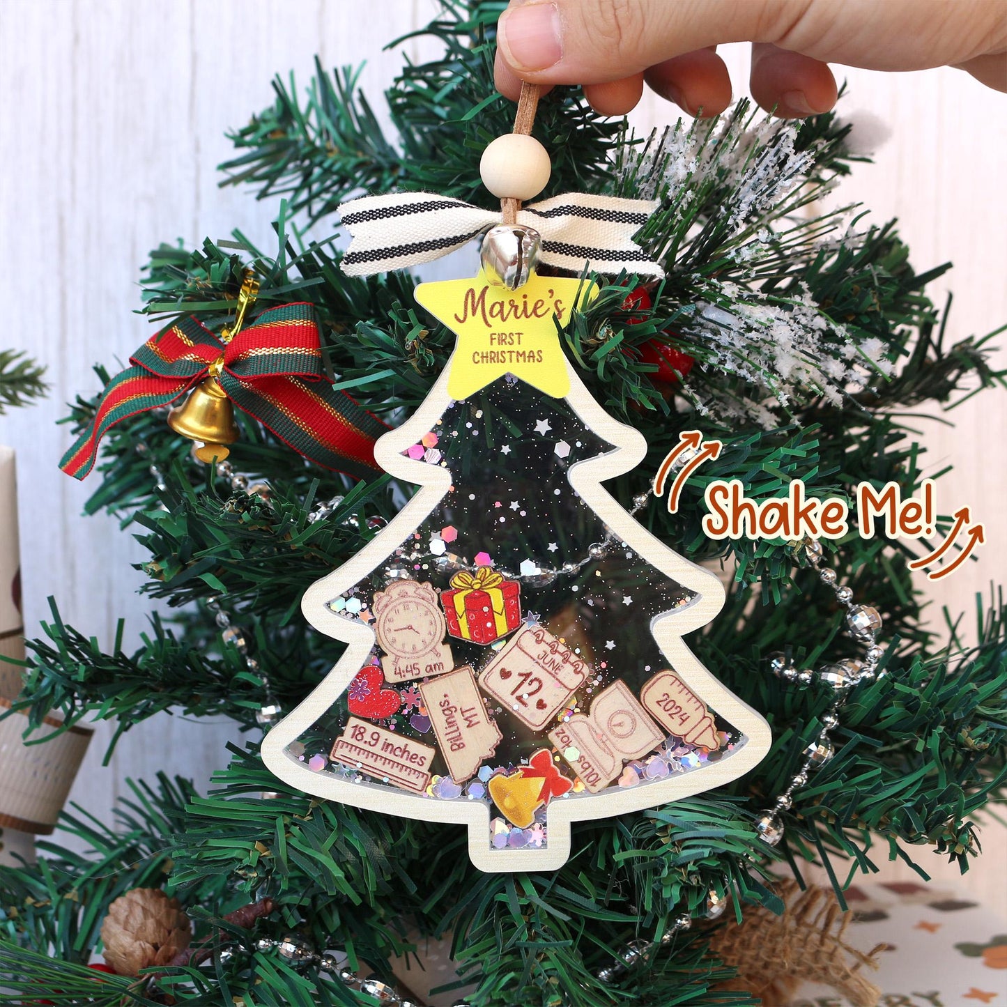Personalized Baby's First Christmas Ornament: Acrylic Keepsake