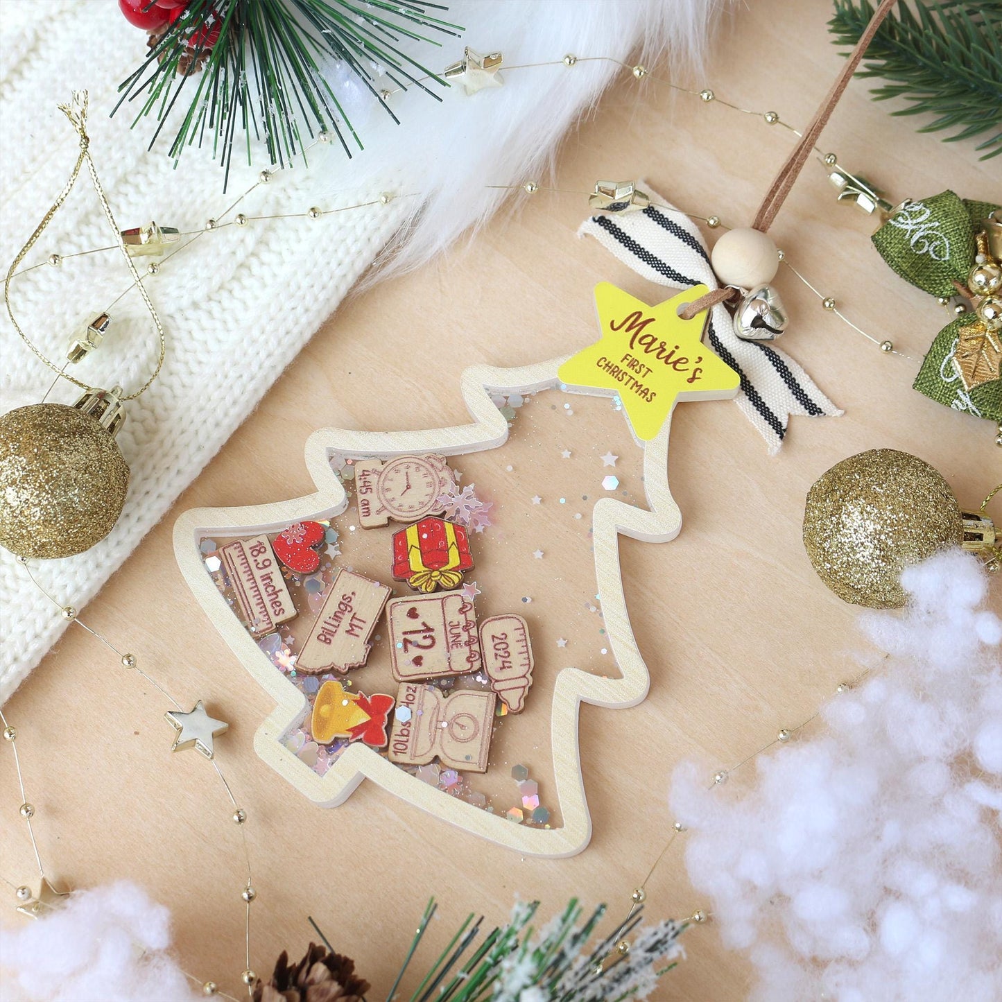 Personalized Baby's First Christmas Ornament: Acrylic Keepsake
