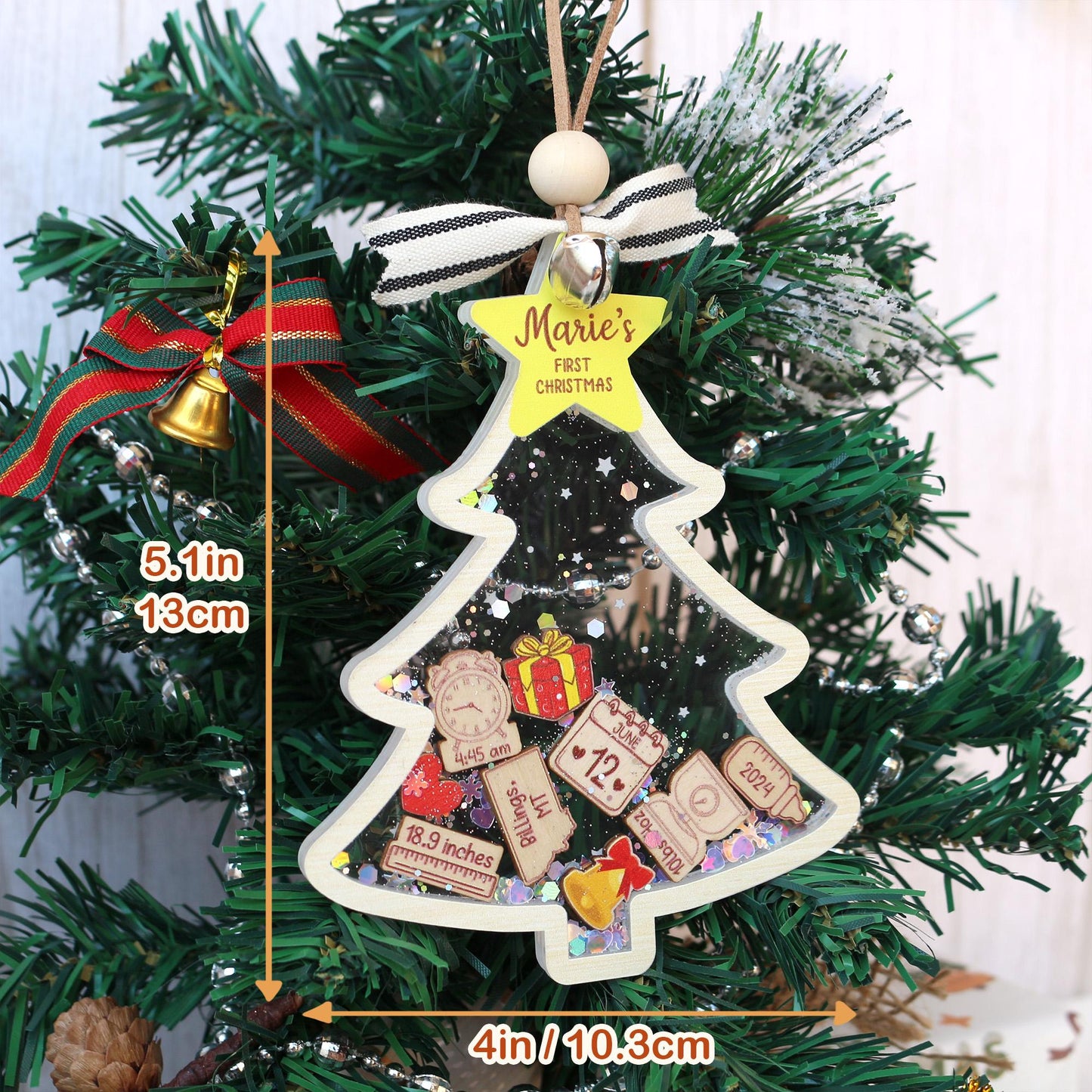Personalized Baby's First Christmas Ornament: Acrylic Keepsake