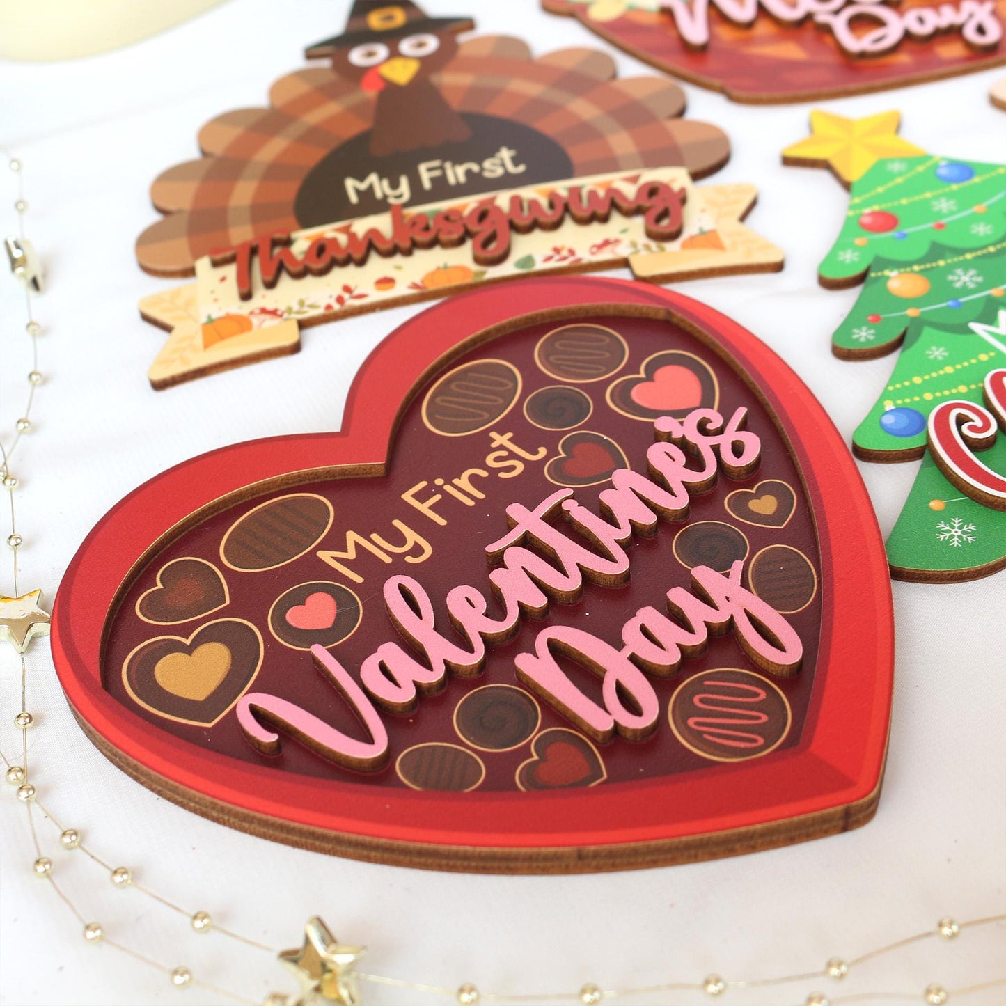 Baby's First Holiday Milestone Discs: Photo Prop Gift