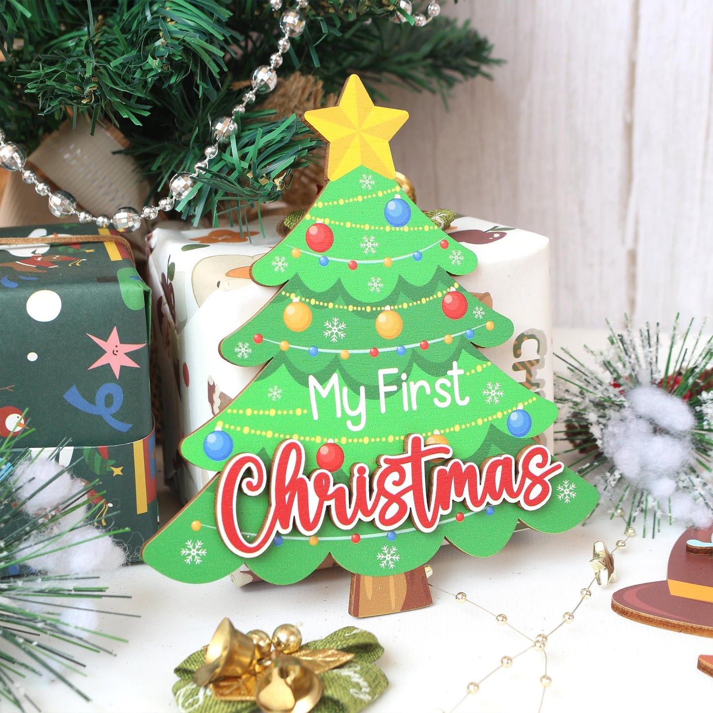 Baby's First Holiday Milestone Discs: Photo Prop Gift