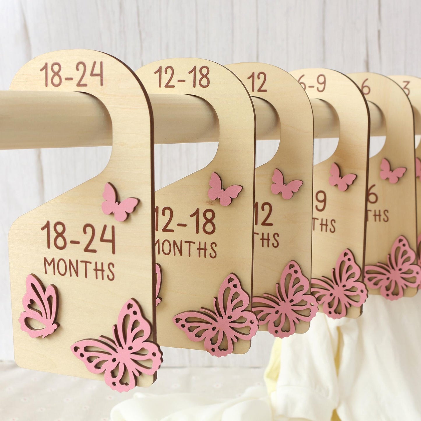Baby Closet Dividers, Butterflies Baby Clothes Dividers, Baby Clothes Organisation, Infant Clothes Hangers, Baby Girl Shower Gift