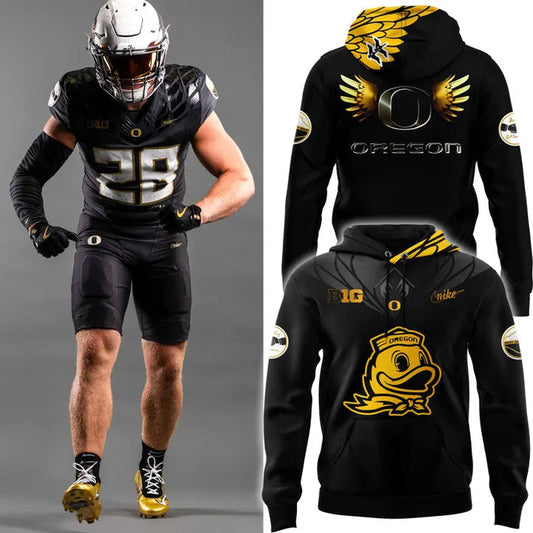2025 Shoe Duck Edition - Oregon Ducks A Tribute to Phil and Bill Hoodie Golden Style - Shoe Duck Hoodie