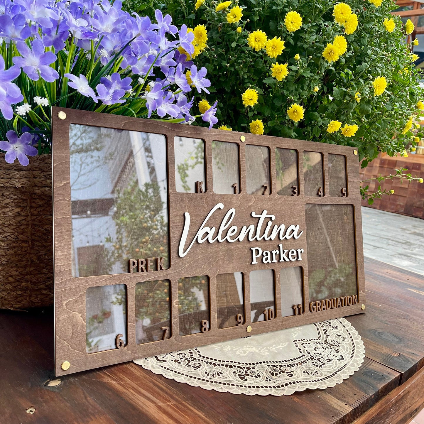 Personalized School Years Photo Frame: PreK-12 Picture Collage