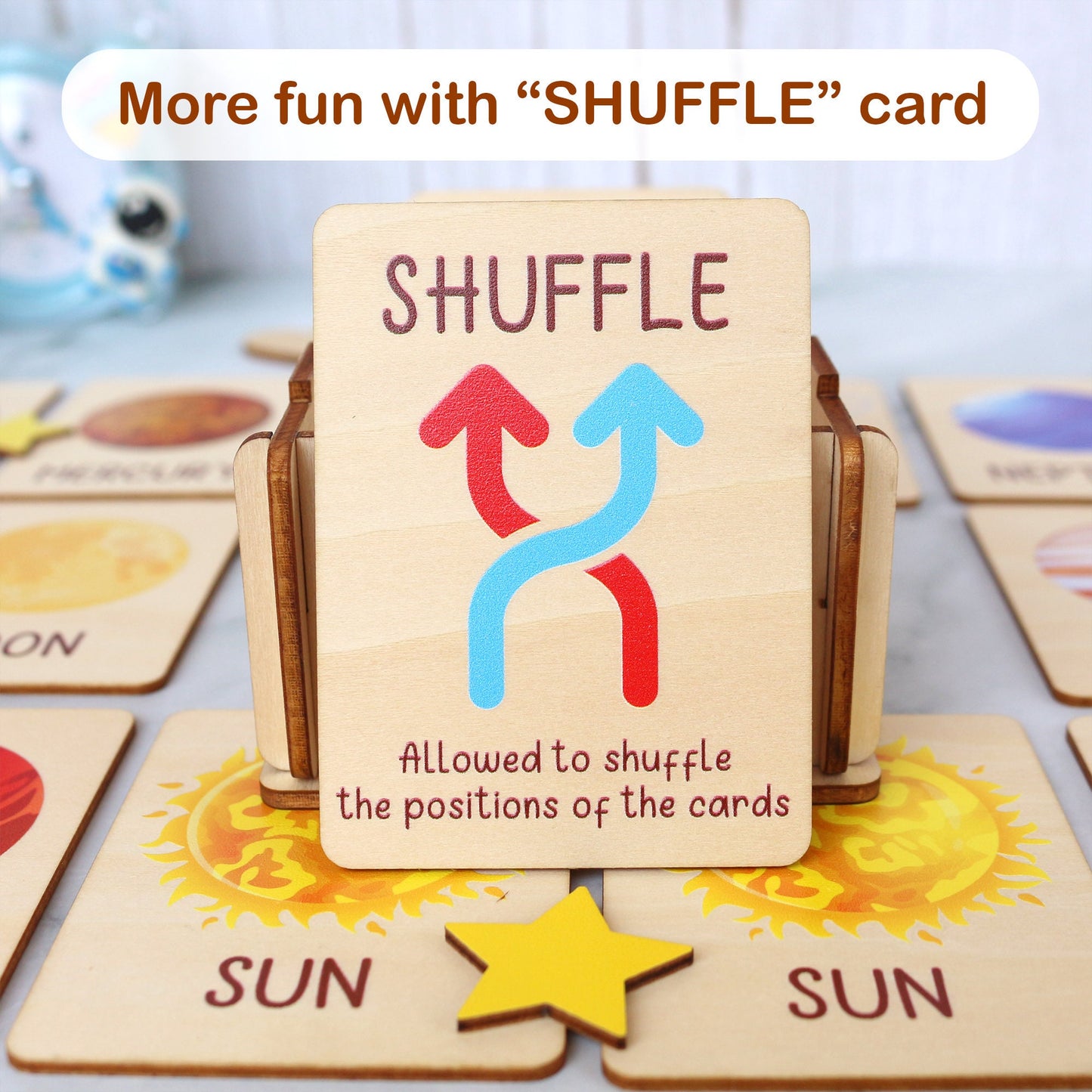 Space Memory Game: Montessori Matching Cards for Kids