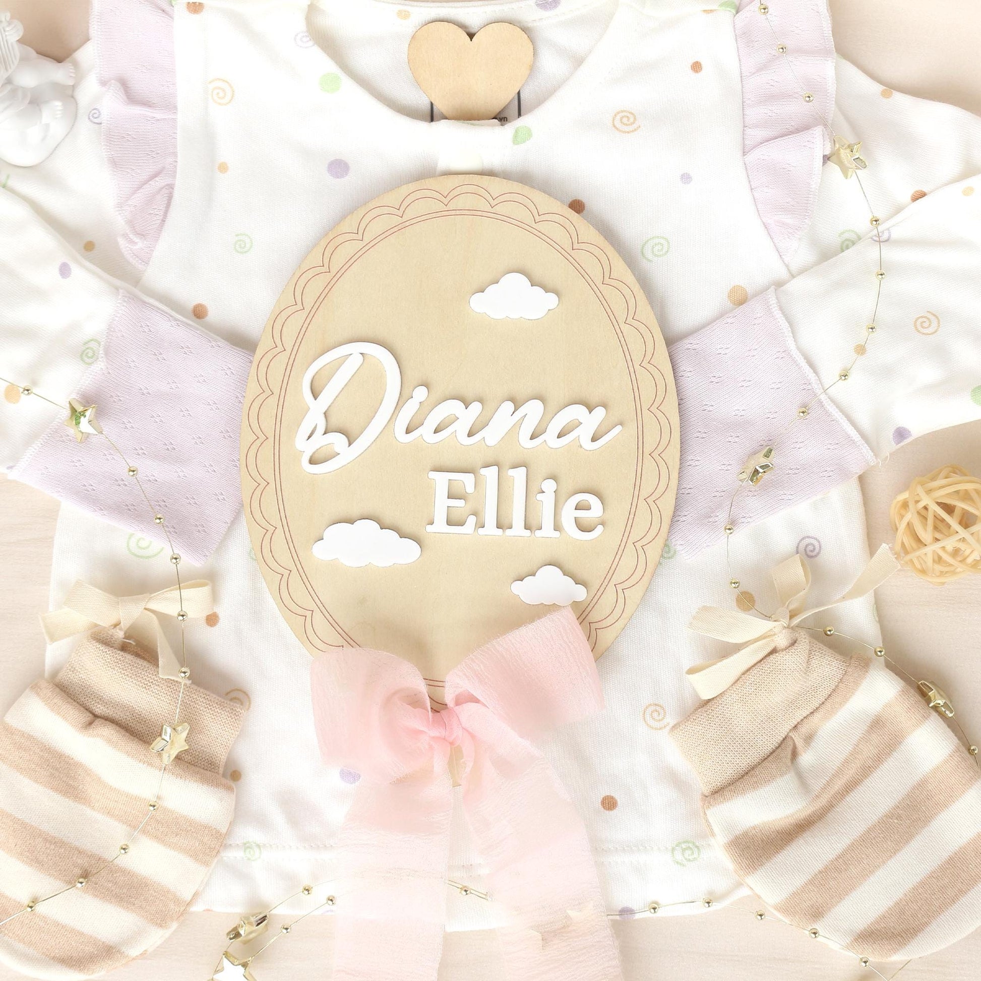 Baby Girl Milestone Sign: Baltic Birch Photo Prop