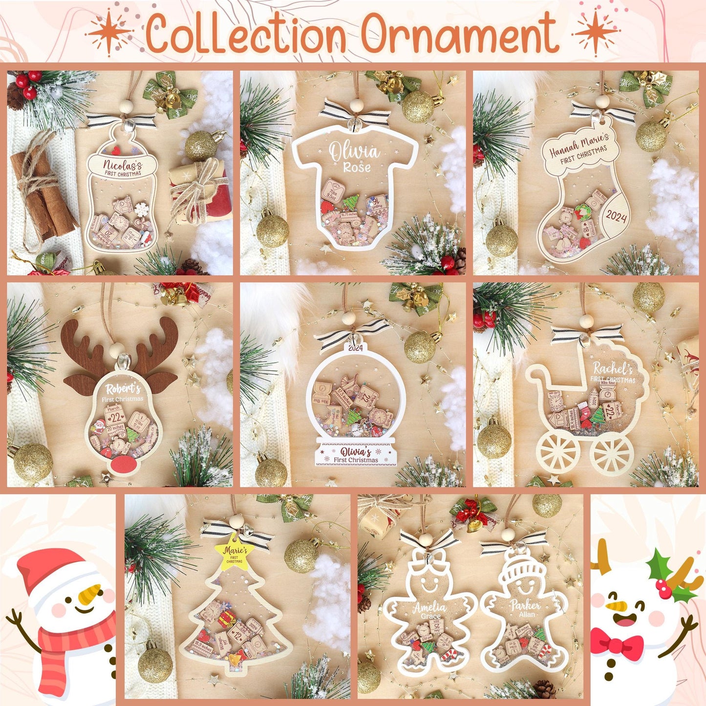 Custom Baby's First Christmas Ornament: Personalized Keepsake