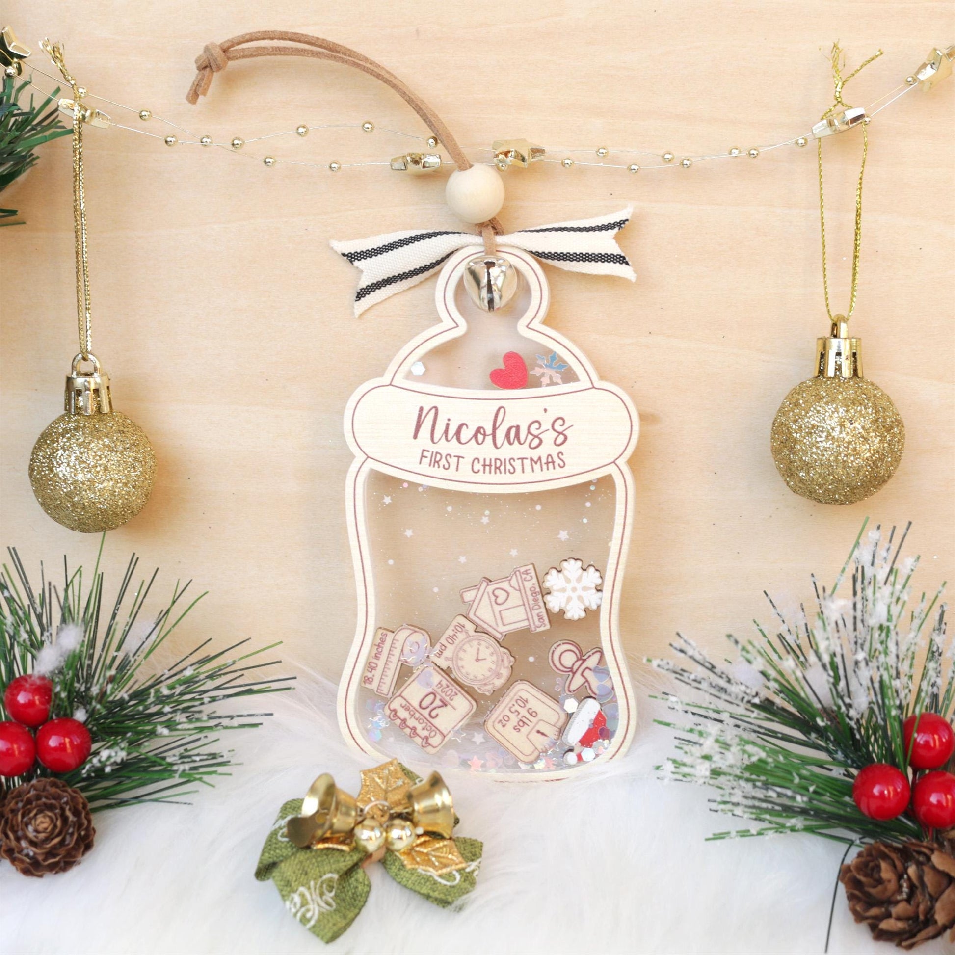 Custom Baby's First Christmas Ornament: Personalized Keepsake