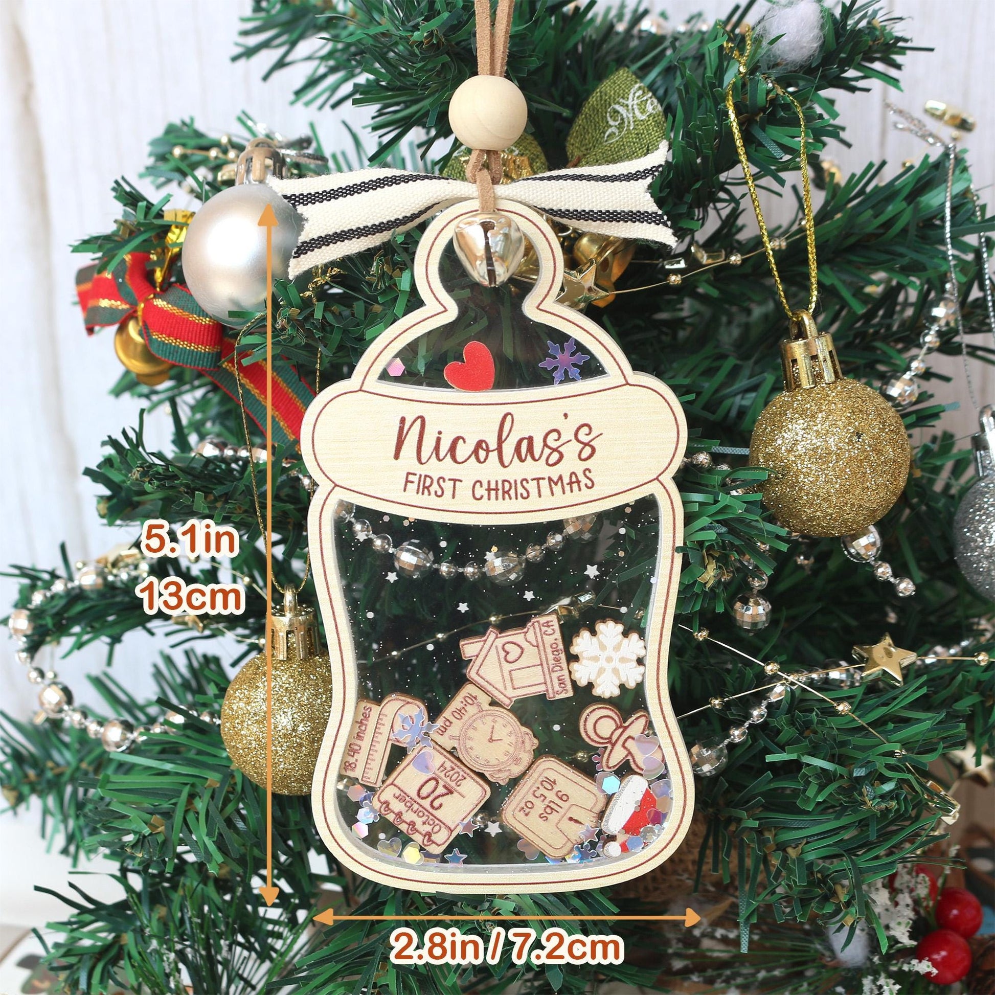 Custom Baby's First Christmas Ornament: Personalized Keepsake