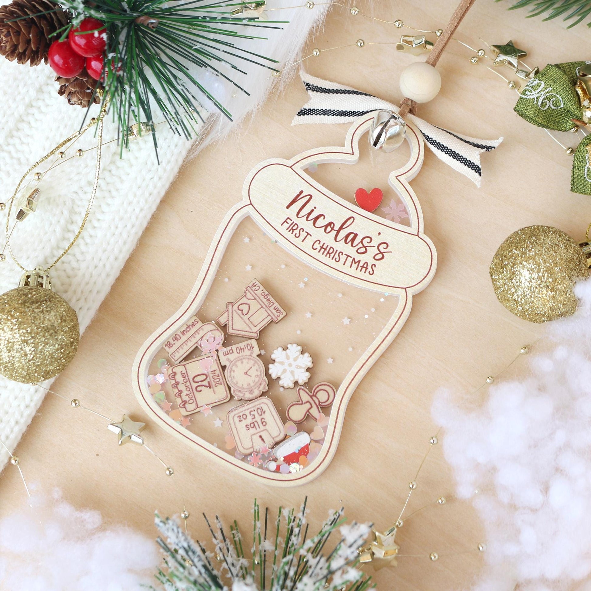 Custom Baby's First Christmas Ornament: Personalized Keepsake