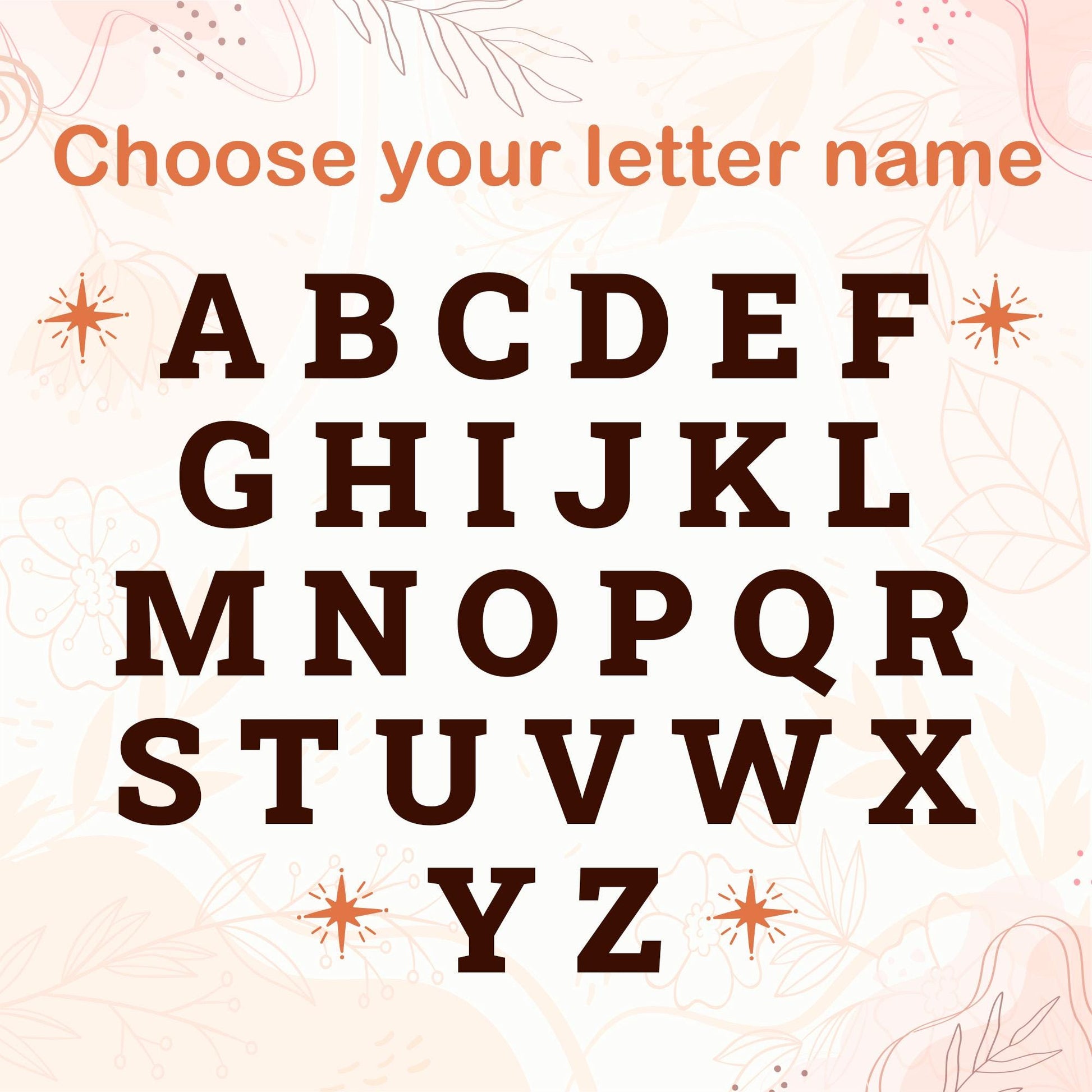 Personalized Christmas Stocking Tag: Wooden Letter Ornament