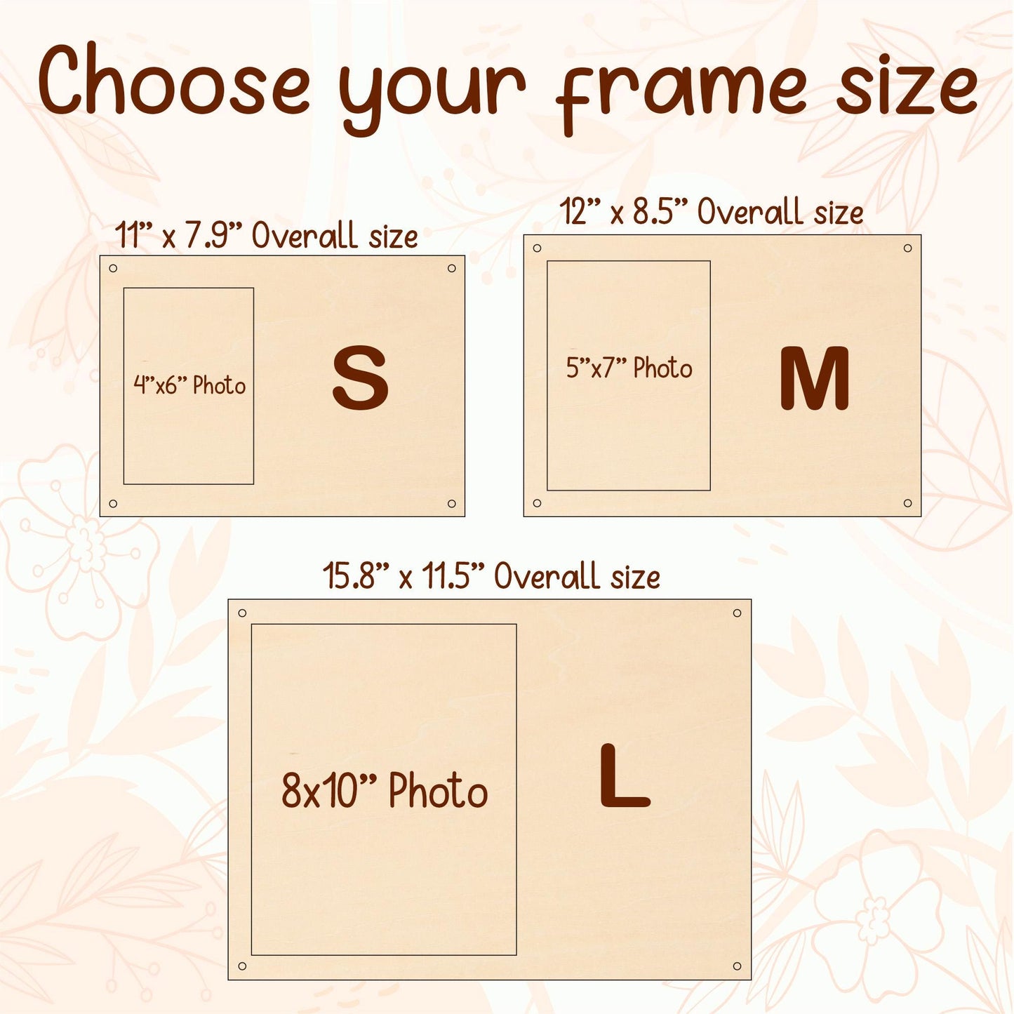 Personalized Wooden Picture Frame: Anniversary, Wedding Decor