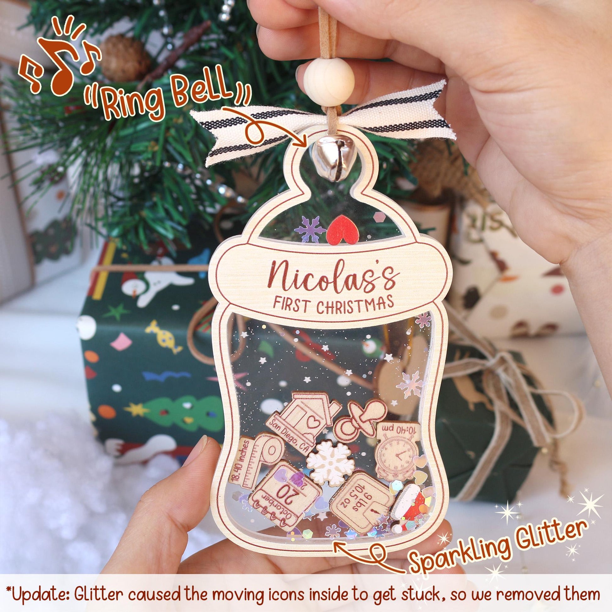 Custom Baby's First Christmas Ornament: Personalized Keepsake