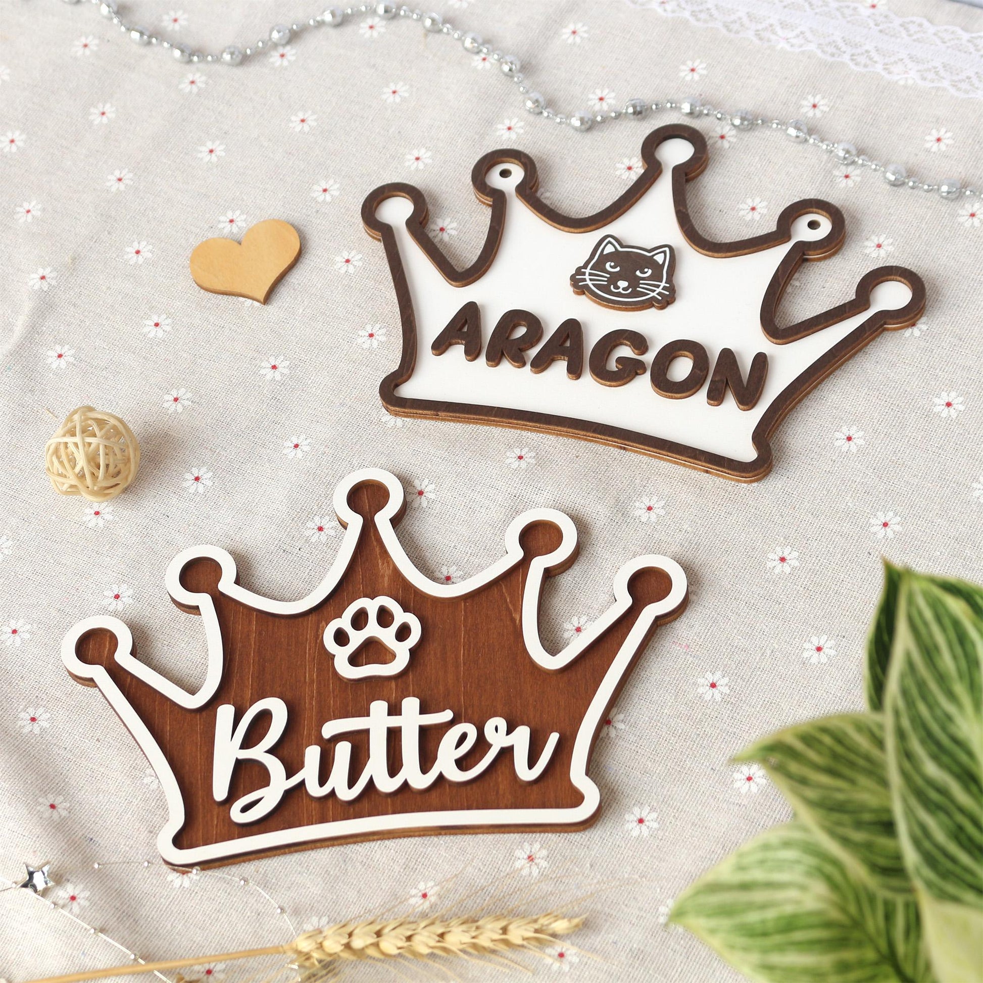 Personalized Wooden Pet Name Sign: Dog/Cat Room Decor