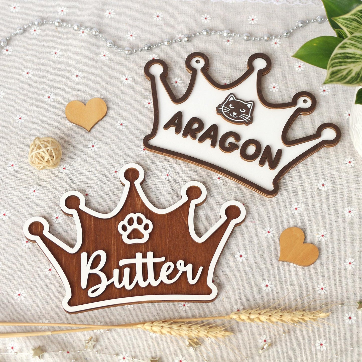 Personalized Wooden Pet Name Sign: Dog/Cat Room Decor