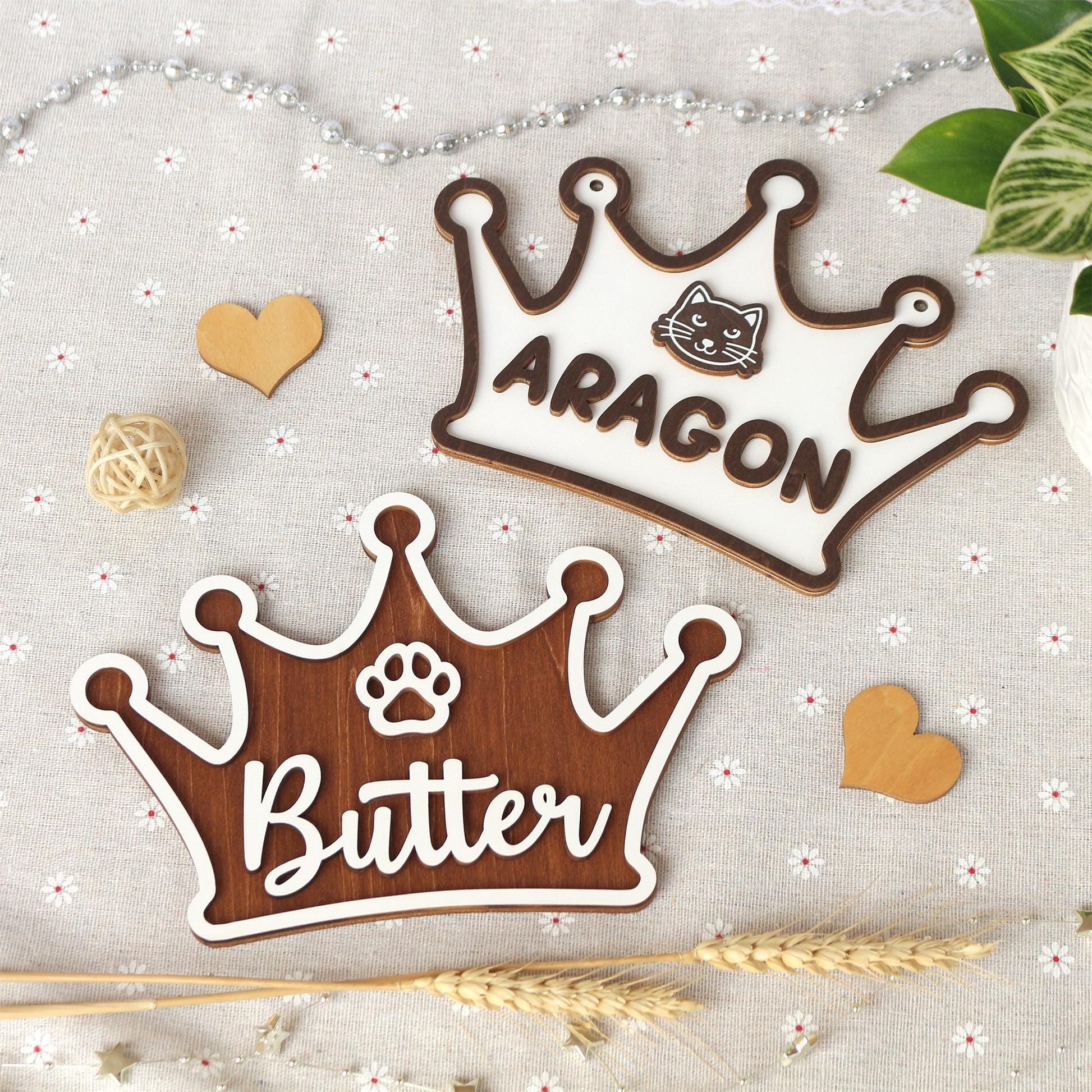 Personalized Wooden Pet Name Sign: Dog/Cat Room Decor