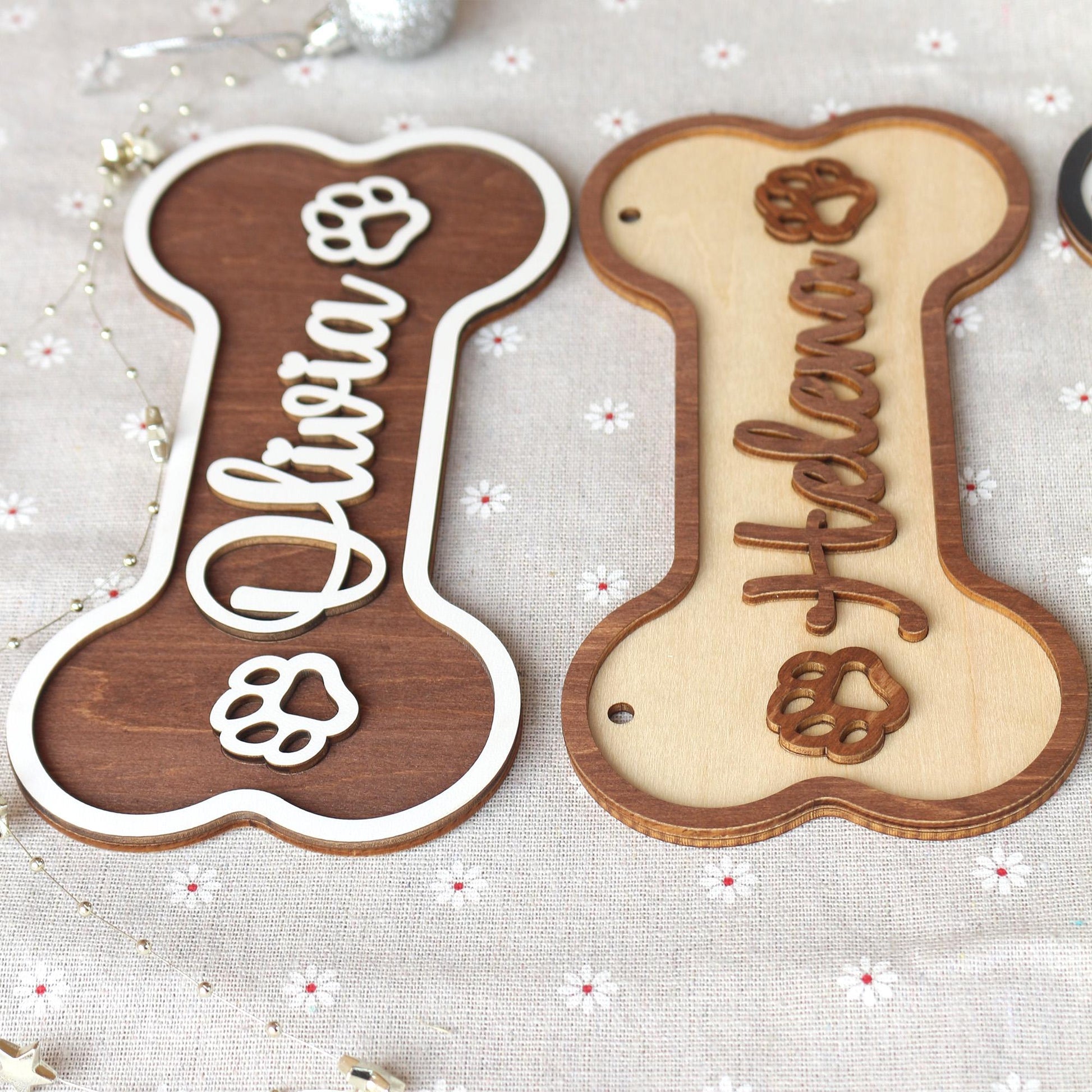 Wooden Dog Name Sign – Personalized Pet Name Plaque for Pet House, Room, Crate, Kennel, or Feeding Area – Dog Sign – Dog House Sign